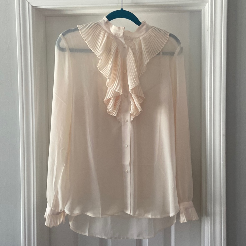 Women’s long sleeve sheer blouse